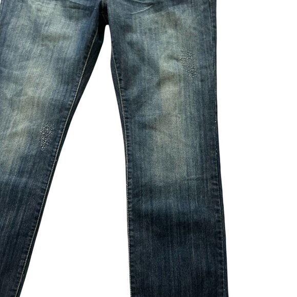 KENNETH COLE Dark Wash Distressed Straight Leg Jeans Size 36 X 30 - Picture 12 of 15